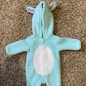 Bunny Hooded Sherpa Jumpsuit